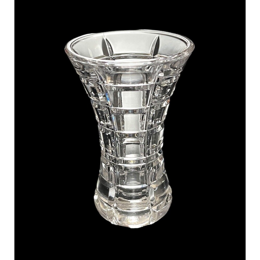 Vintage Mikasa Austria Prisma 3.25” Bud Vase‎ Windowpane Mini Vase